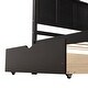 preview thumbnail 15 of 16, Twin Platform Storage Bed with Wheel-Out Drawers