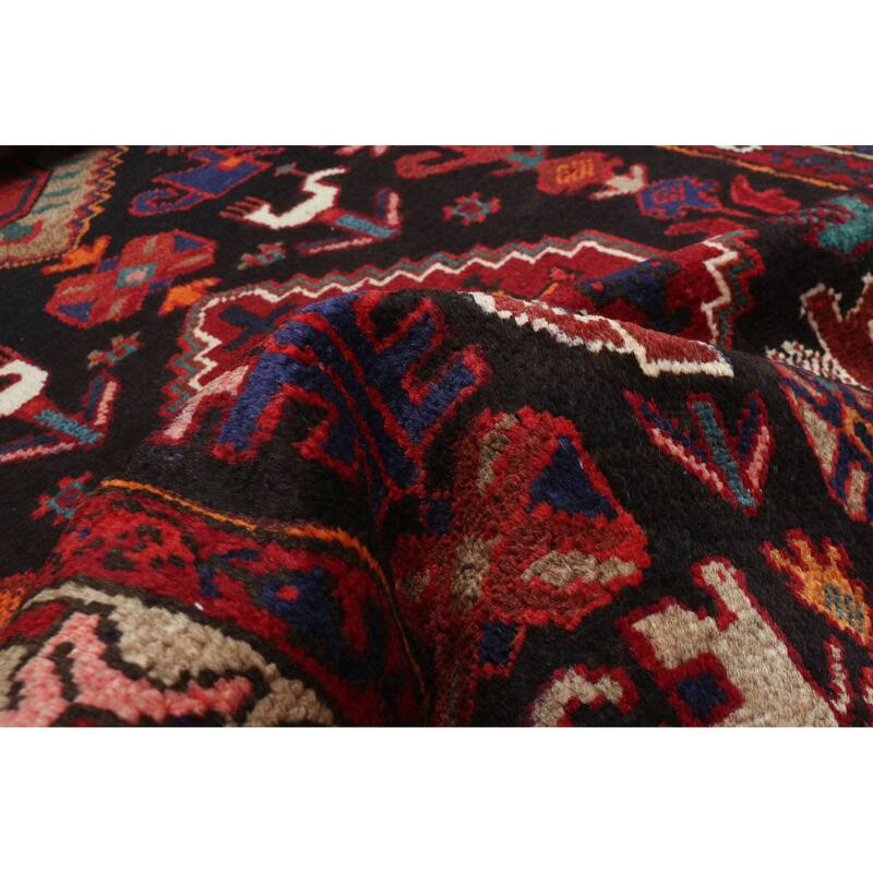 ECARPETGALLERY Hand-knotted Anadol Dark Navy Wool Rug - 3'5 x 9'1