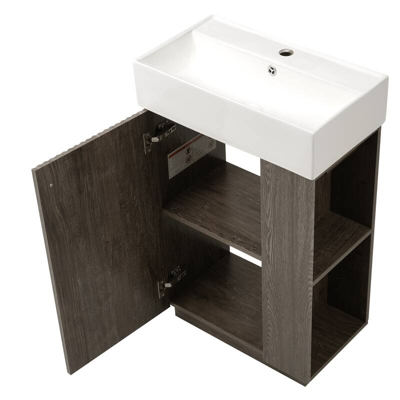 Compact Bathroom Vanity with Sink