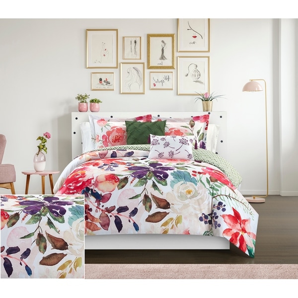Storage Containers Cotton Fabric Reversible Bold Floral Print