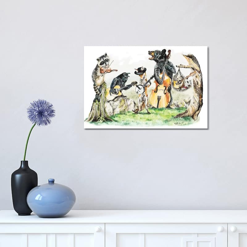 iCanvas "Bluegrass Gang" by Holly Simental Canvas Print - 12x18x1.5