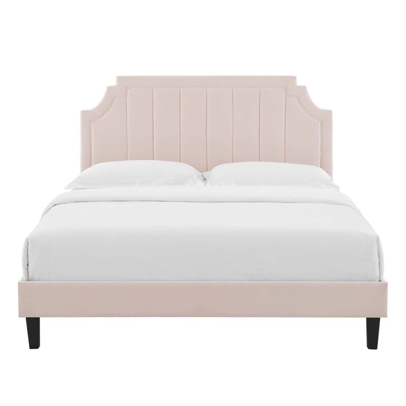 Sienna Performance Velvet Twin Platform Bed