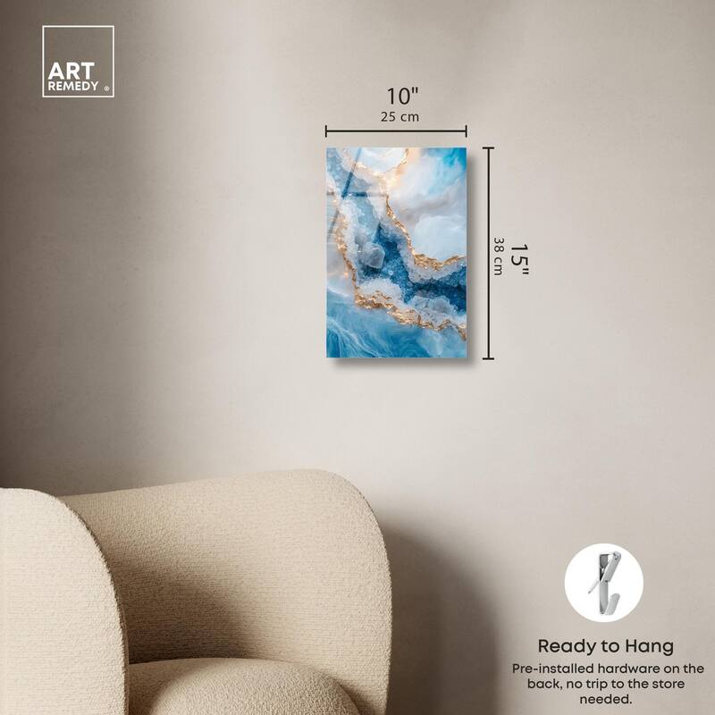 Molten Topaz I Acrylic by Art Remedy, Ready to Hang