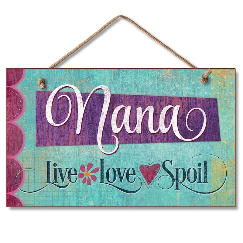 Hanging Wood Sign - Nana