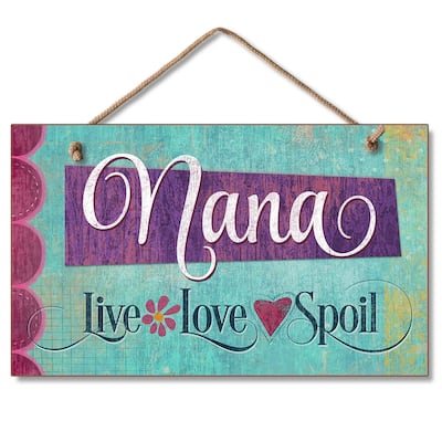 Hanging Wood Sign - Nana