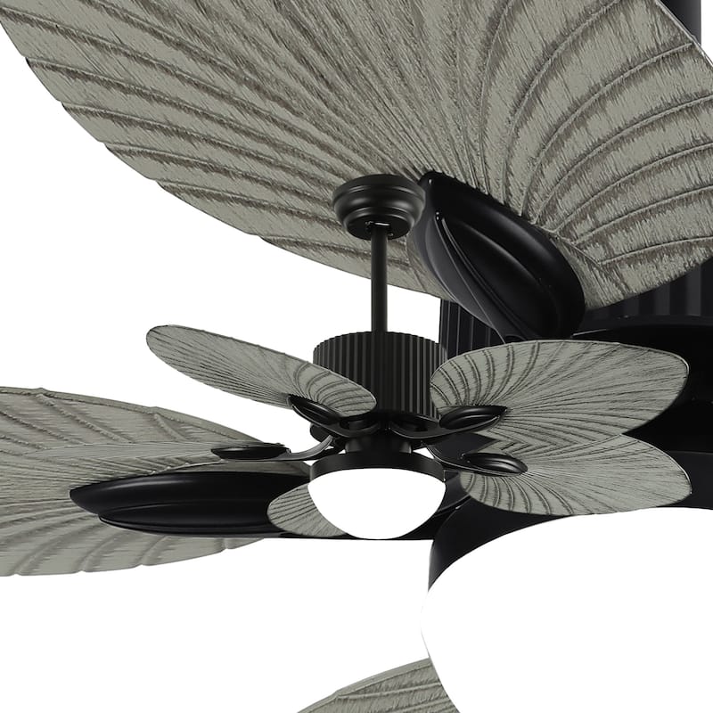 Moasis 44 Inch 5 Blades Tropical Palm Ceiling Fans with Lights and Remote Control