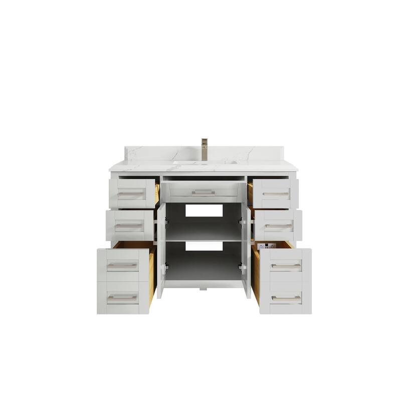 Willow Collections 48 in. W x 22 in. D Cambridge Single Sink Bathroom Vanity with Countertop