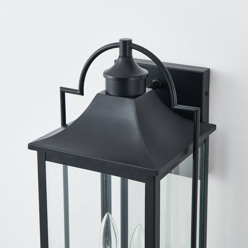 KAWOTI 2-Light Outdoor Lantern Wall Sconce - W9.38" * E9" * H20"