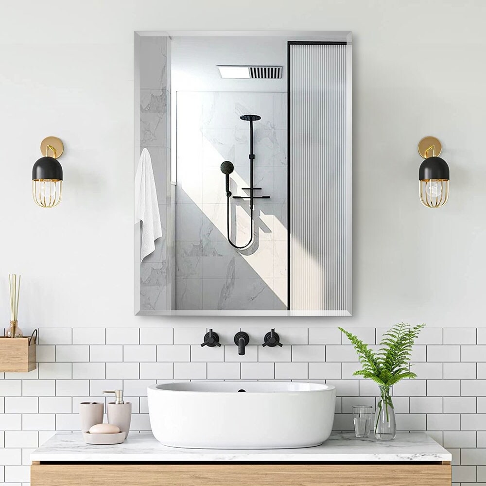 24 x 30 Rectangular Silver Aluminum Medicine Cabinet with Mirror