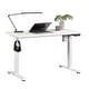 preview thumbnail 10 of 15, White Electric Standing Desk 4 Memory Presets 47x26 Inch USB A C Ports