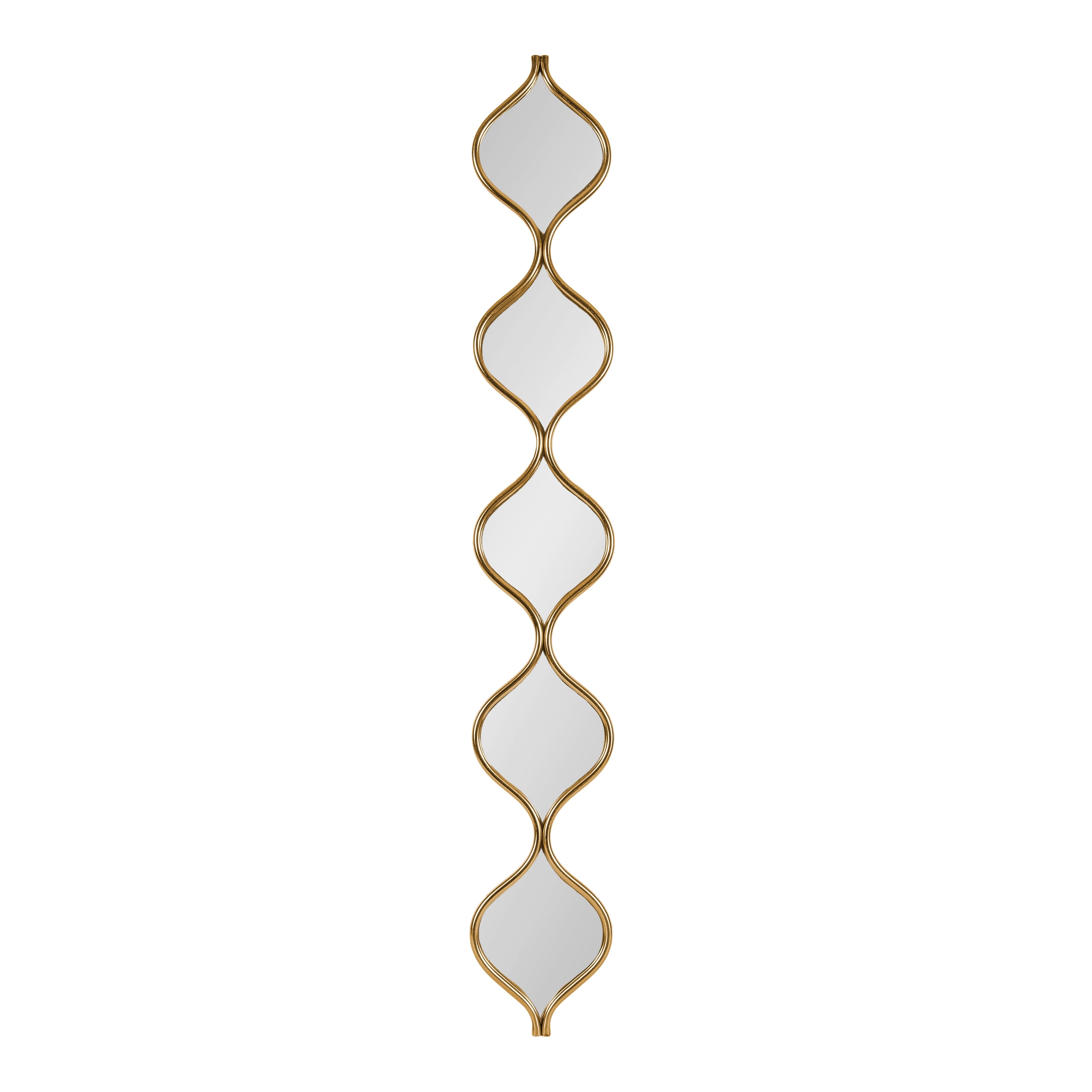 Kate and Laurel Loxi Teardrop Panel Wall Mirror
