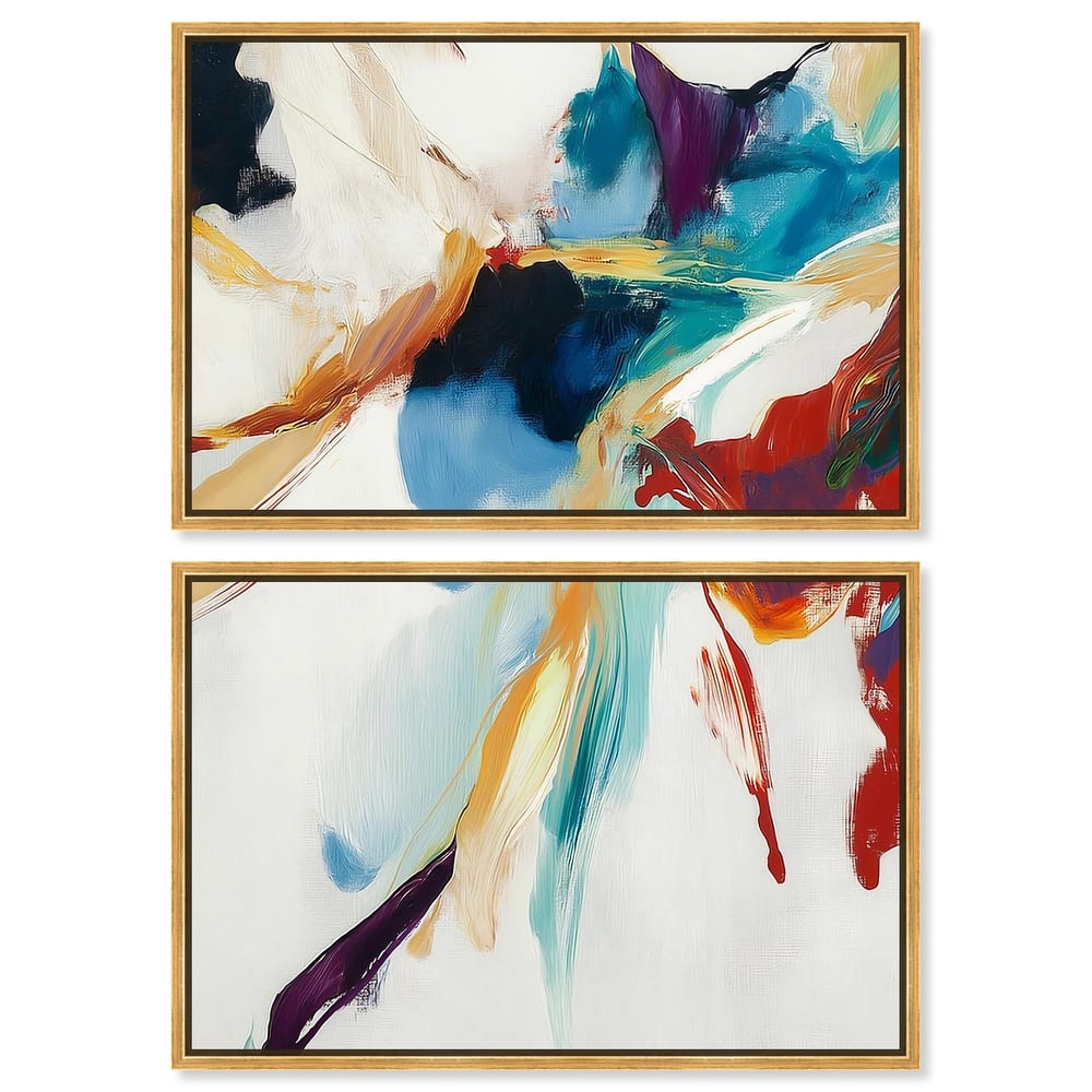 Vibrant Palette II Canvas Set of 2 by Art Remedy