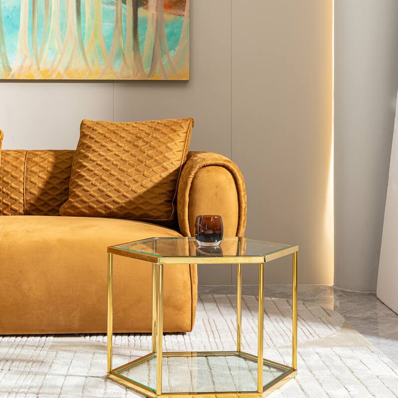 Small Coffee Table Bed Table Table side table - Gold
