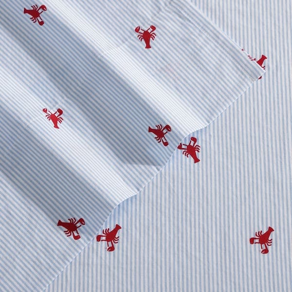 Nautica Cotton Percale Deep Pocket Bed Sheet Sets