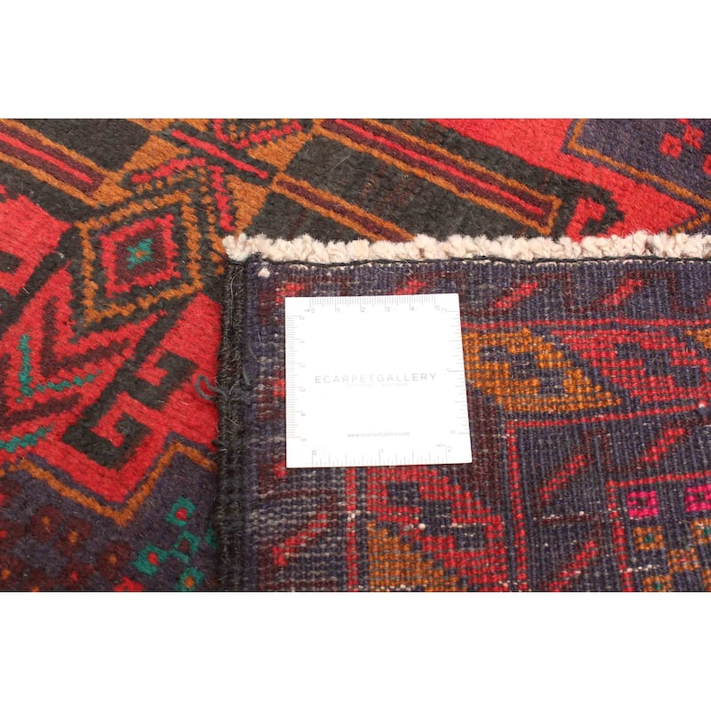 ECARPETGALLERY Hand-knotted Teimani Red Wool Rug - 2'8 x 4'9