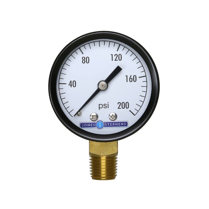 Jones Stephens G60200 2" 200 PSI Pressure Gauge - Natural
