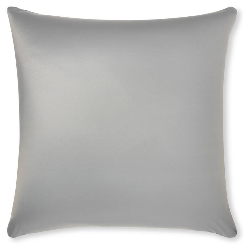 Throw Pillow Cozy Soft Microbead Light Grey: 1 Pc - | 22 x 22 |