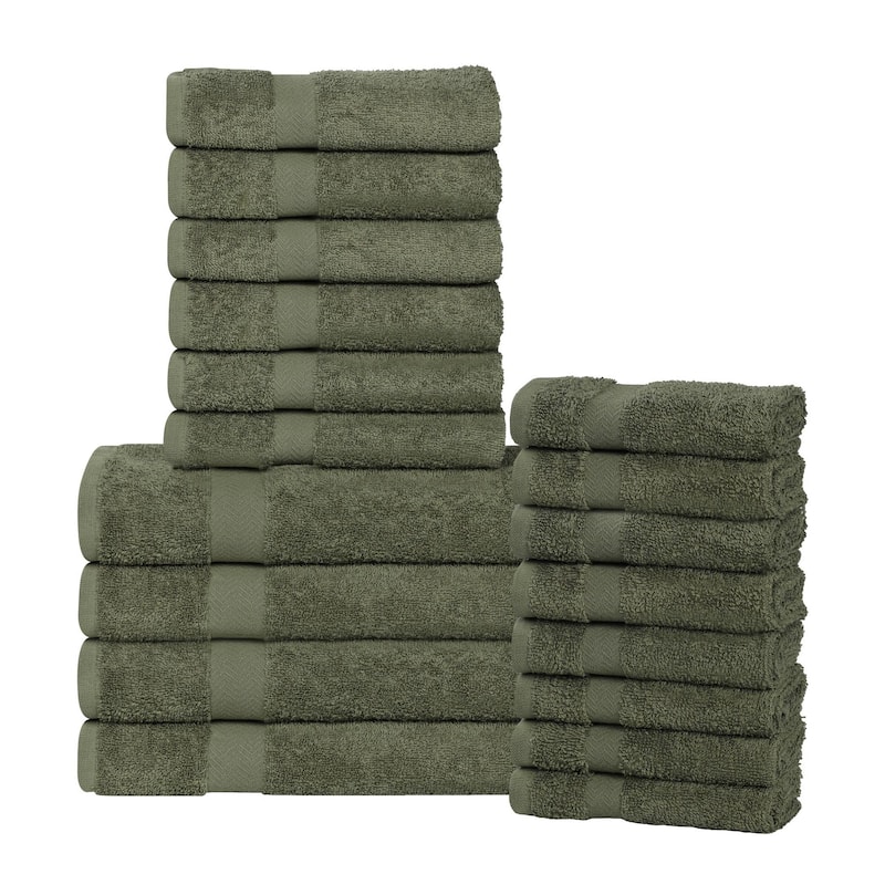 Superior Franklin Cotton Lightweight 18-Piece Assorted Towel Set
