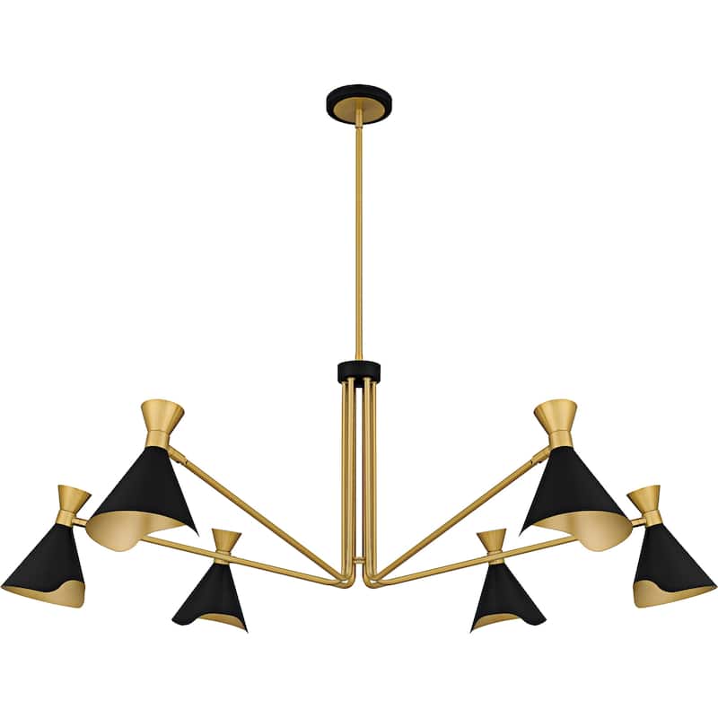 Arden 6-Light Matte Black Chandelier