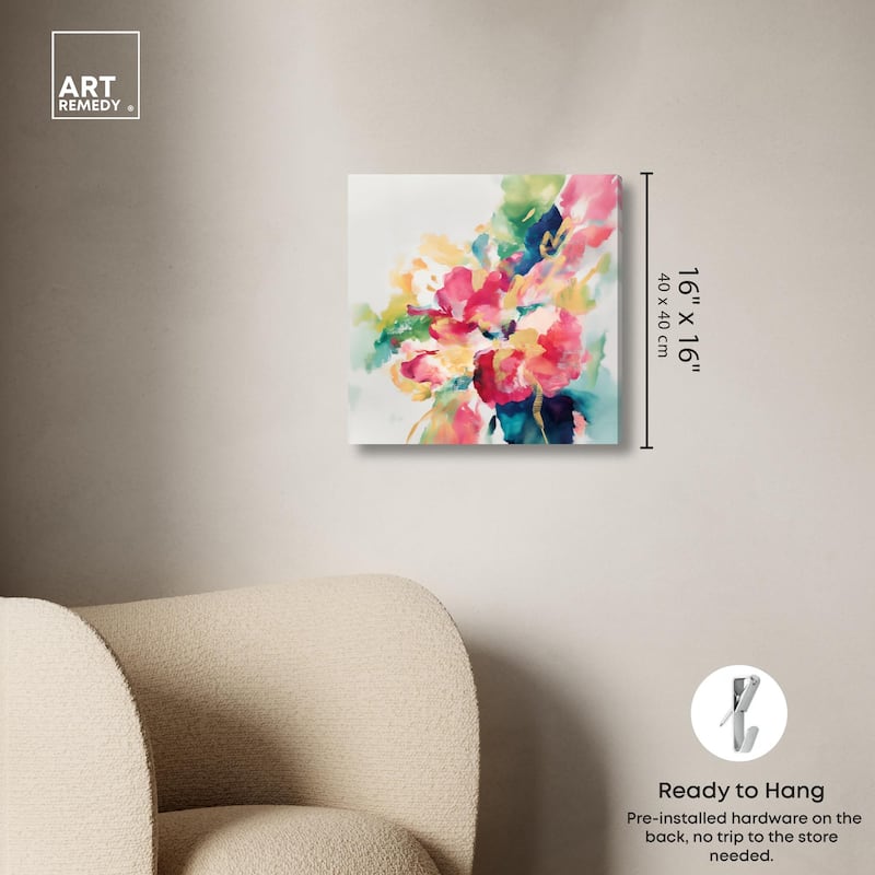 Essence of a Flower I Canvas by Art Remedy, Gallery Wrapped