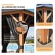 preview thumbnail 132 of 133, EROMMY Hardtop Gazebo,Outdoor Pergola with Double Roof & Netting & Curtains,Heavy Duty Canopy for Patio, Backyard, Pool party