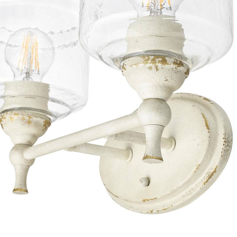 Golden Lighting 0806-BA2 HWG Keating 2 Light 15" Wide Vanity Light