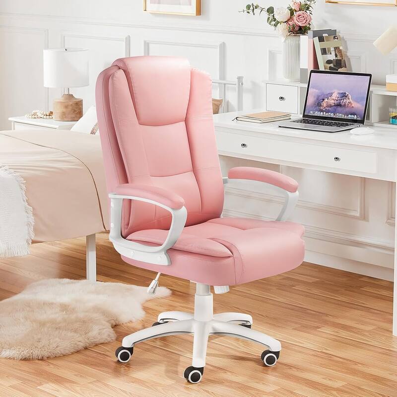 Bossin Big and Tall Office Chair High Back Executive Chair Ergonomic Adjustable Executive Leather Chair,400lbs