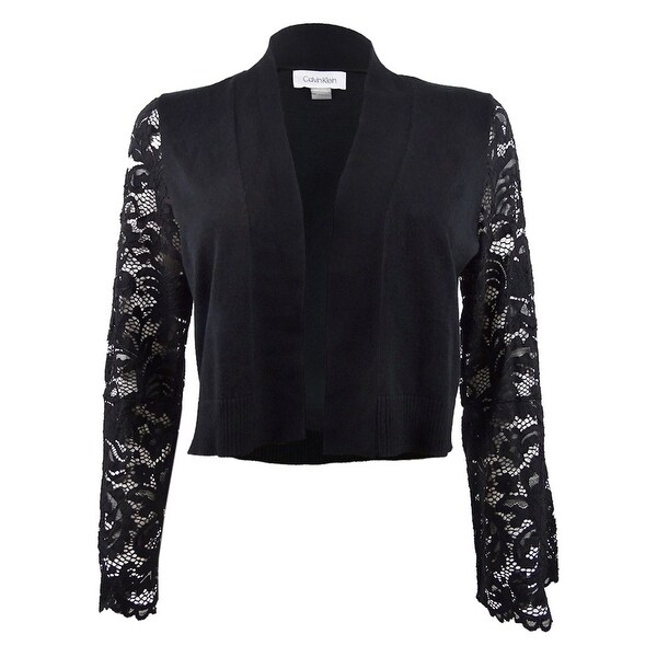 calvin klein cropped cardigan