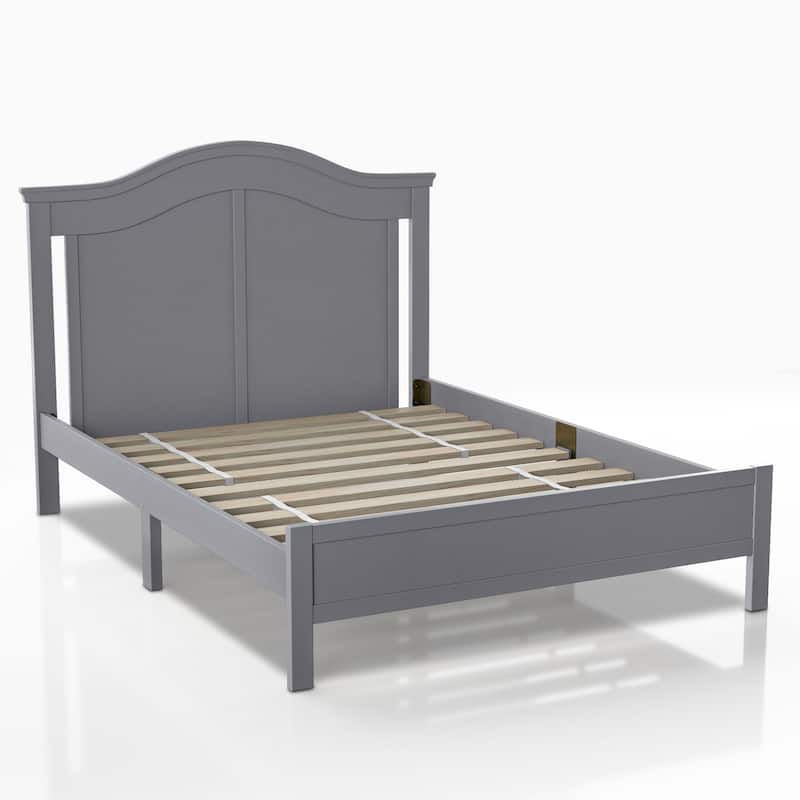 Furniture of America Camile Traditional Full-size Curved Platform Bed - Grey