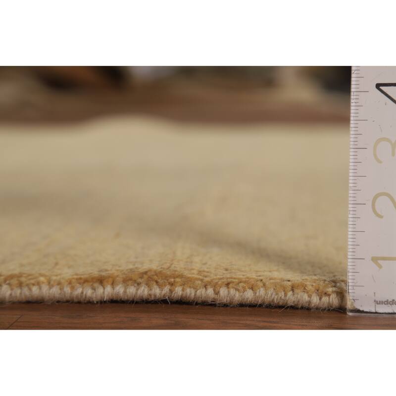 Modern Gabbeh Oriental Square Area Rug Handmade Wool Carpet - 5'3" x 7'10"