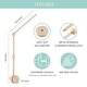 preview thumbnail 4 of 3, The Peanutshell Wooden Crib Mobile Set with Arm, Music Box and Wildflower Baby Mobile