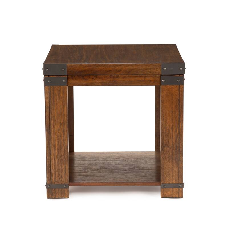 Steve Silver Aldridge Square Industrial Wood Side Table