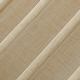 preview thumbnail 2 of 5, Archaeo Slub Textured Linen Blend Black Grommet Top Curtain, Single Panel