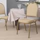 Option Beige Patterned Fabric/Gold Frame