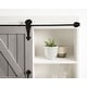 preview thumbnail 13 of 57, Kate and Laurel Cates Decorative Wood Cabinet with Sliding Barn Door - 22x28