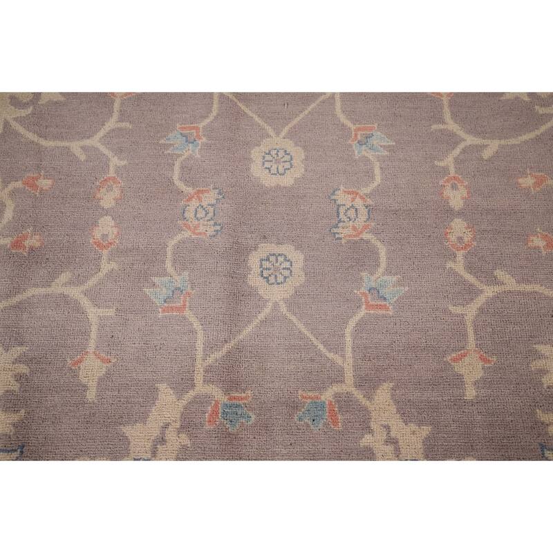 Earth Tone Oushak Oriental Area Rug Handmade Wool Carpet - 8'3" x 9'10"