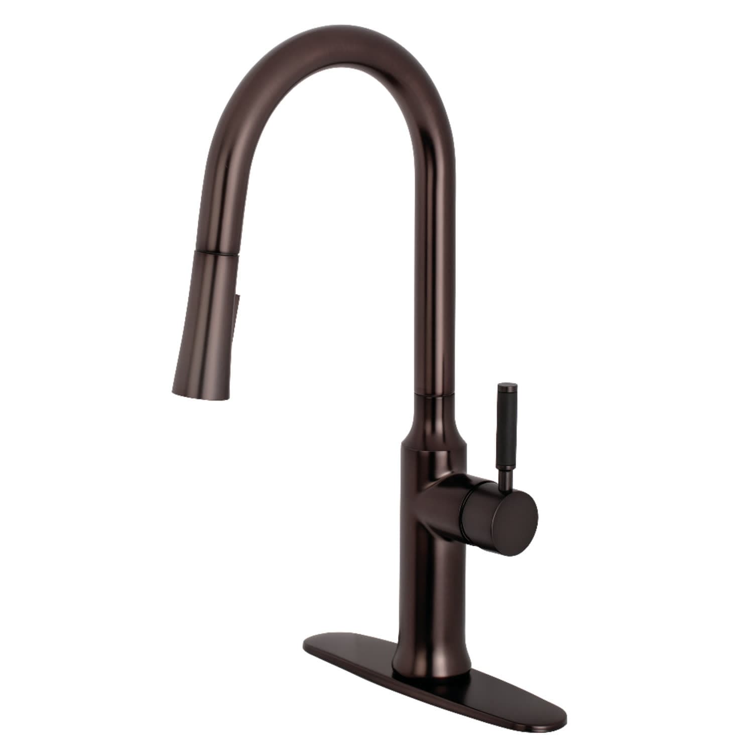 Kingston Brass Kaiser 1.8 GPM Widespread Kitchen Faucet with
