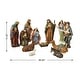 preview thumbnail 43 of 77, Glitzhome 12pcs Resin Christmas Multi/ Blue/ Ivory Nativity Figurines Set Multi - Large