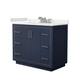 Option Dark Blue / White Quartz Top / Brushed Nickel