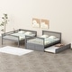 preview thumbnail 62 of 76, Bunkbeds Convertible 2 Beds, Wooden Bunk Bed with Ladder