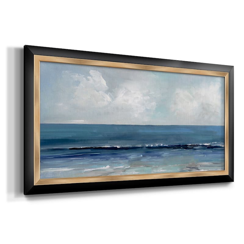 Blue Seas Premium Framed Canvas- Ready to Hang
