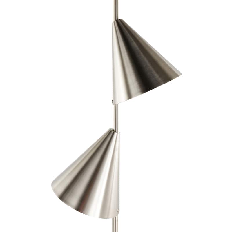 Silver Orchid Chelsea 65" Metal Floor Lamp
