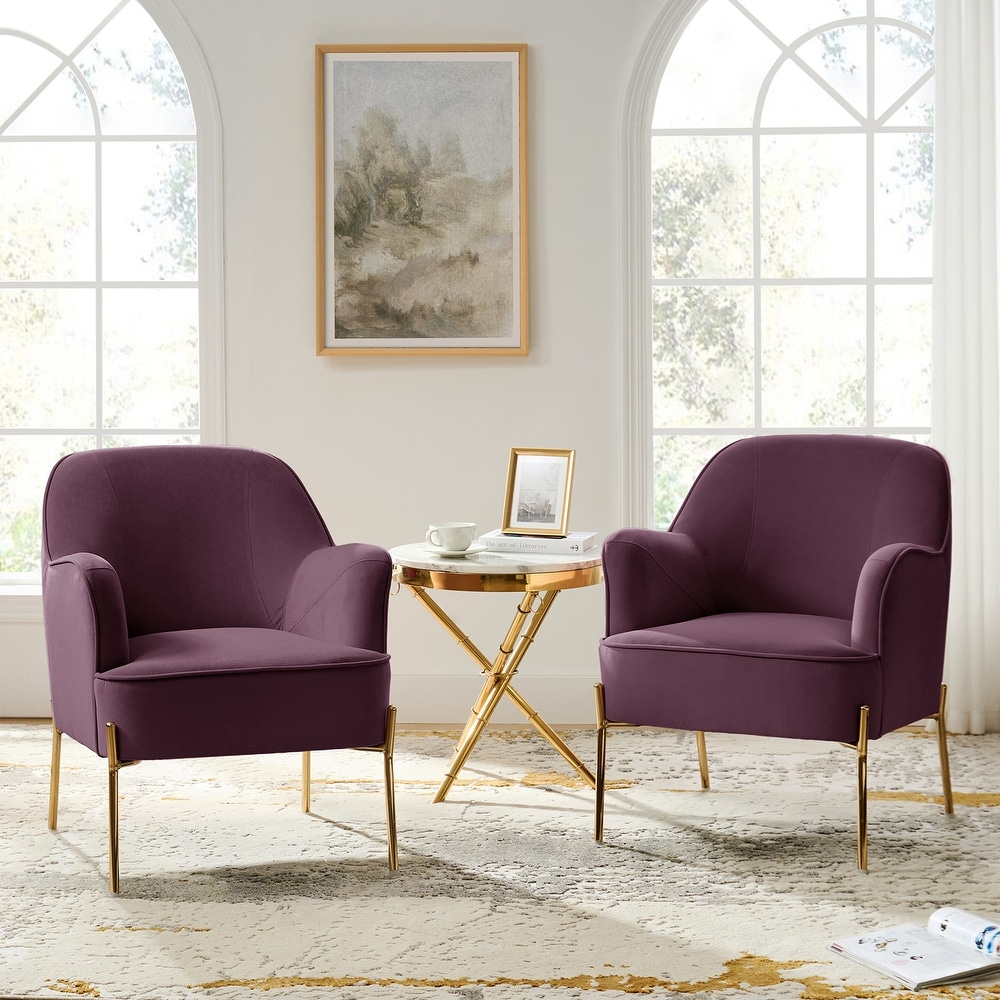 Purple accent chair set of 2 store