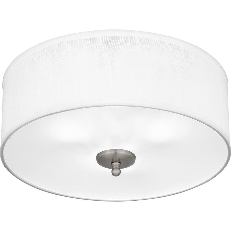 Blanche 3-Light Brushed Nickel Flush Mount Light