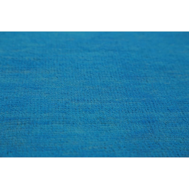 Blue Modern Gabbeh Persian Area Rug Handmade Wool Carpet - 8'3" x 10'10" - 8'3" x 10'10" - Blue