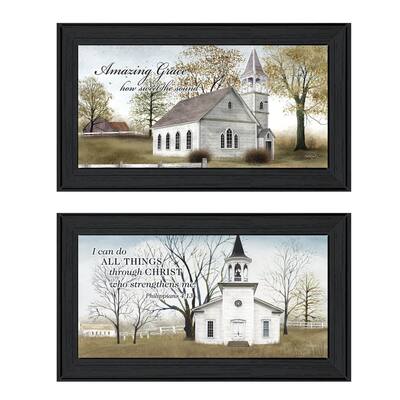 "Amazing Grace" Framed Wall Art Bedroom & Farmhouse Wall Decoration by Billy Jacobs