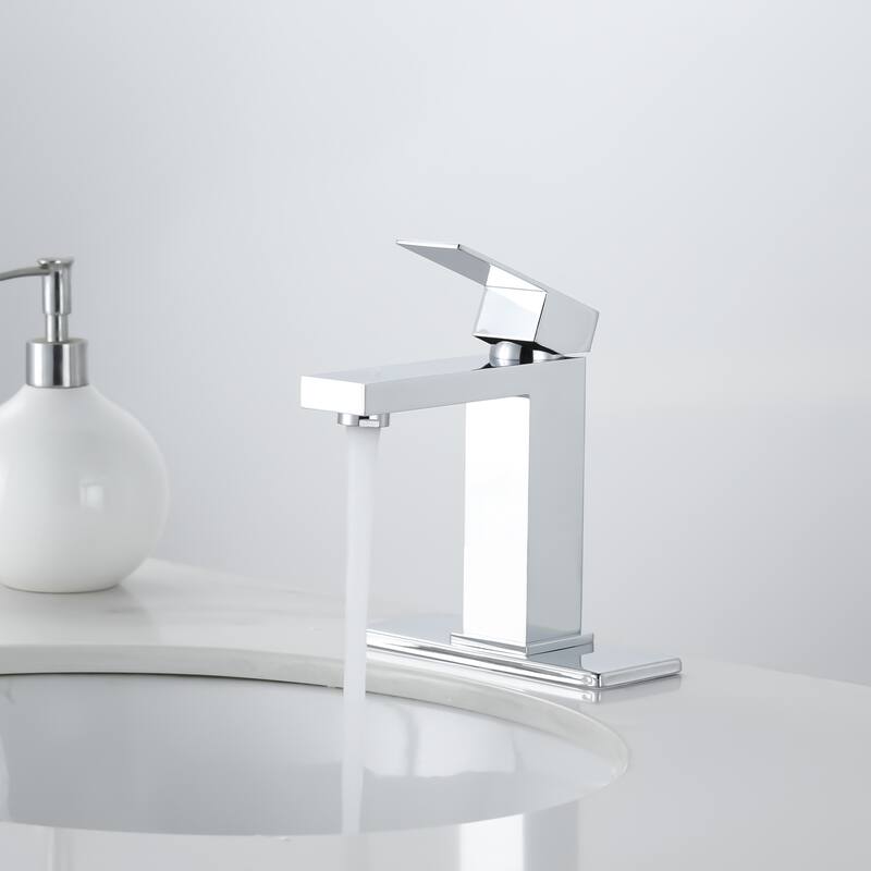 WOWOW 1.2 GPM Single Handle Bathroom Sink Faucet