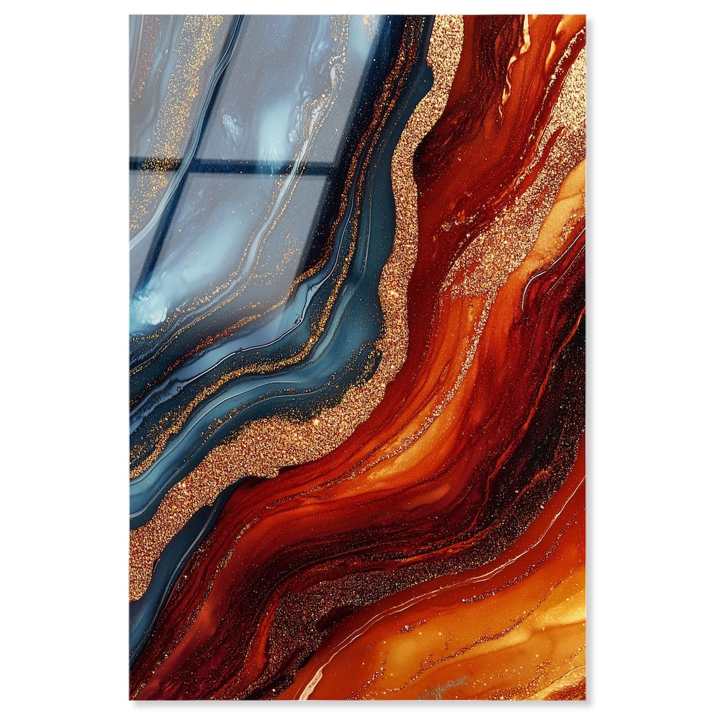 Gilded Galaxy Acrylic by Art Remedy, Ready to Hang