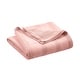 preview thumbnail 24 of 59, Vellux Cotton Knit Blanket Super Soft Lightweight All Season Throw King - Pink
