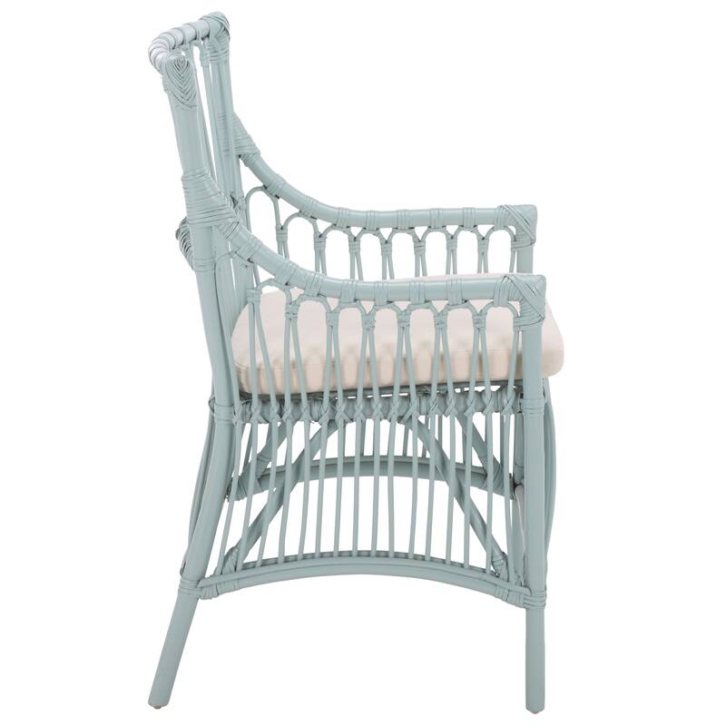 SAFAVIEH Zorianna Solid Wood Dining Chair with Cushion (Fully Assembled) - 22"W x 22"D x 36"H
